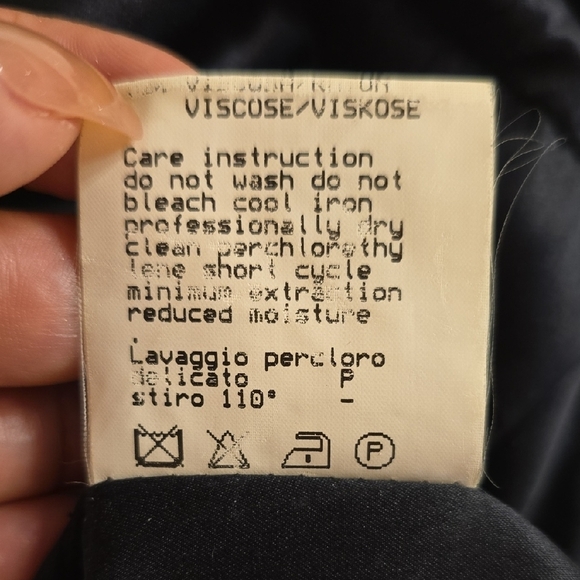 Valentino Virgin Wool Black and Cream Tweed Mini Dress. Vintage Night. - Picture 12 of 16